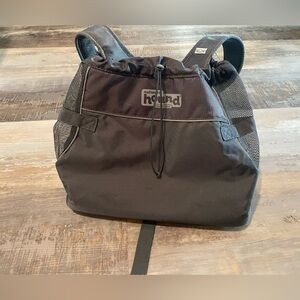 Raise the Woof Front Carrier Backpack Gray Outward Hound Drawstring Closure